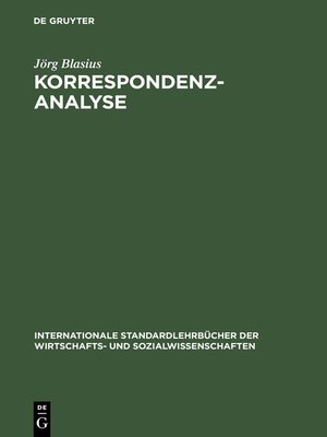 cover image of Korrespondenzanalyse